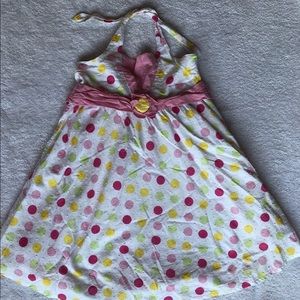 Polka-dotted kids dress!